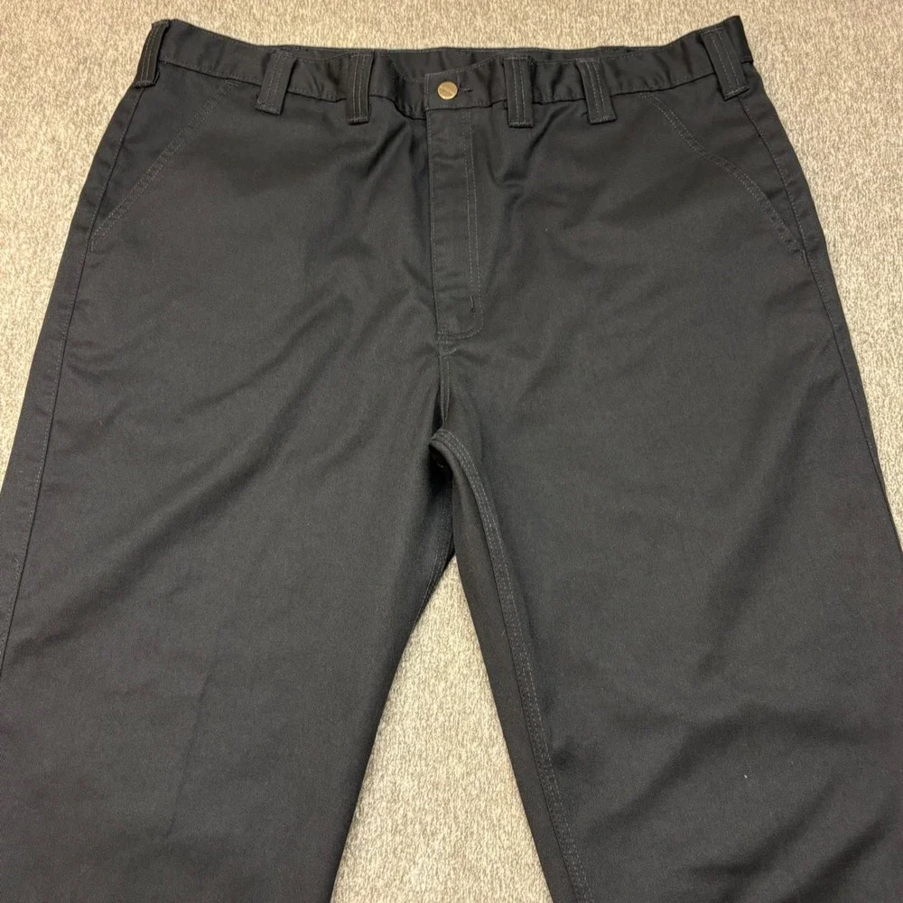 Carhartt WP Black Blended Twill‎ Work Pants Black Mens 44x30 Straight Leg